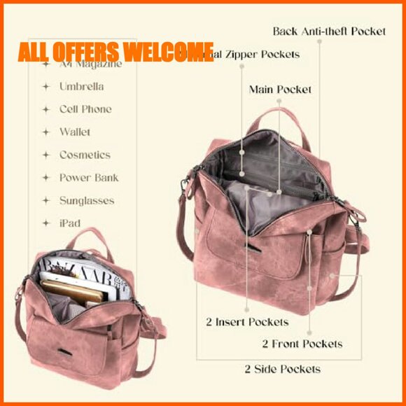 anti theft backpack women leather Tourer Women's Anti-Theft for this adjustable buckle will make sure not to slip easily ALTOSY Leather Anti-theft Backpack -